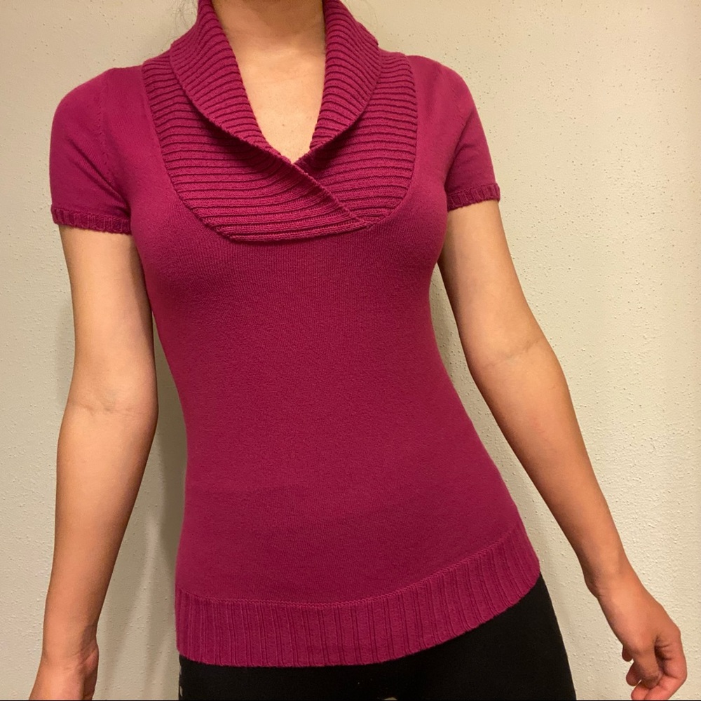NWT Banana Republic Purple Pink Sweater Blouse Top